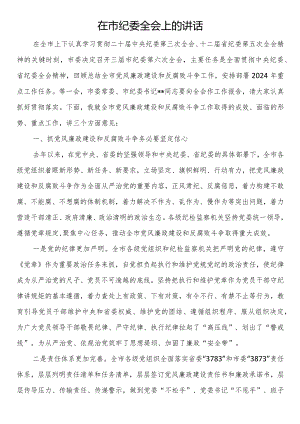 在市纪委全会上的讲话.docx