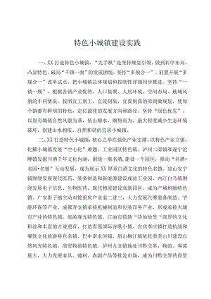 特色小城镇建设实践.docx
