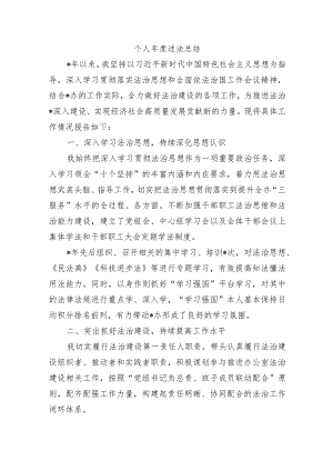 个人年度述法总结.docx