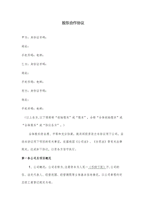 股东合作协议.docx