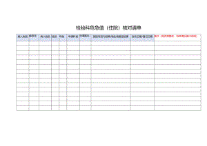 检验科危急值（住院）核对清单.docx