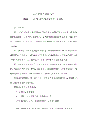 水行政处罚实施办法（2023年）.docx