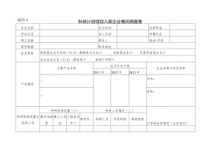 科技计划项目入库企业情况调查表.docx