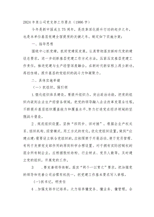 2024年国企党支部工作要点.docx