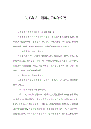 关于春节主题活动总结怎么写.docx
