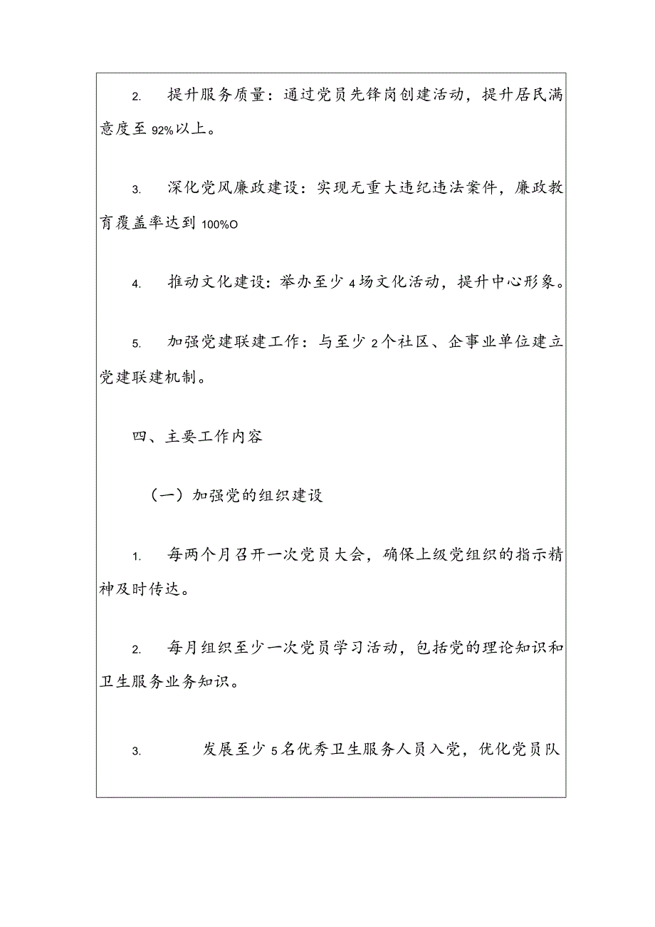 1社区卫生服务中心党建工作计划(最新版).docx_第2页