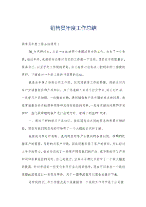 销售员年度工作总结.docx