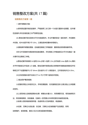 销售整改方案.docx