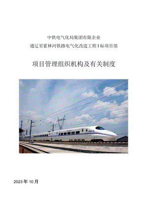 项目管理组织机构与制度解析.docx
