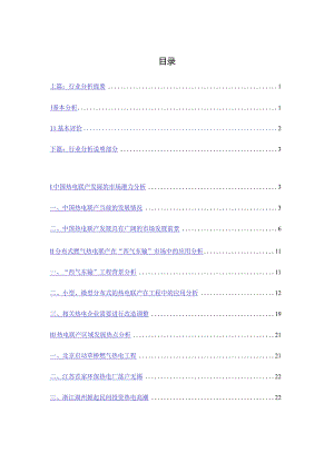某年度热电行业分析报告.docx