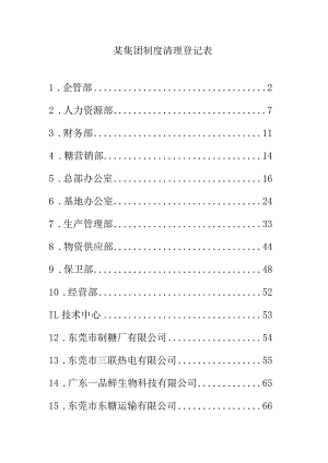 某集团制度清理登记表.docx