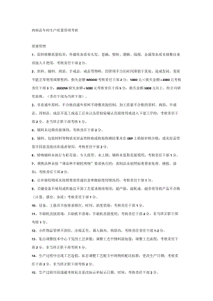肉制品车间生产质量管理考核.docx