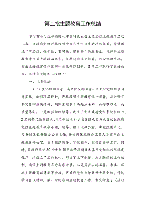 第二批主题教育工作总结.docx