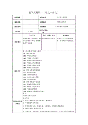计算机网络安全技术（微课版）-教案1.1--1.3网络安全简介、网络安全的发展阶段、网络体系结构与协议（4学时）.docx