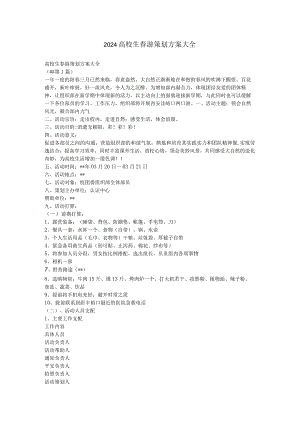 2024大学生春游策划方案大全.docx