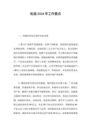 街道2024年工作要点.docx
