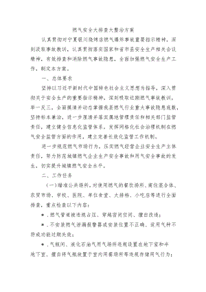 燃气安全大排查大整治方案.docx