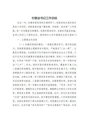 村委会书记工作总结.docx