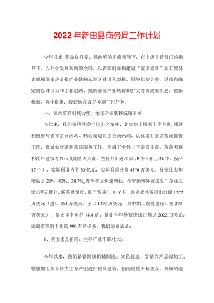 2022年新田县商务局工作计划.docx