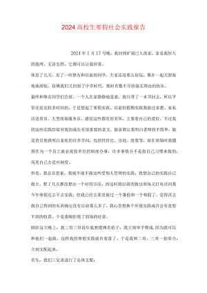2024大学生寒假社会实践报告.docx