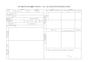 郑州XX职业学院202X年度X系列（专业）X级专业技术职务任职资格评审简表（2024年）.docx