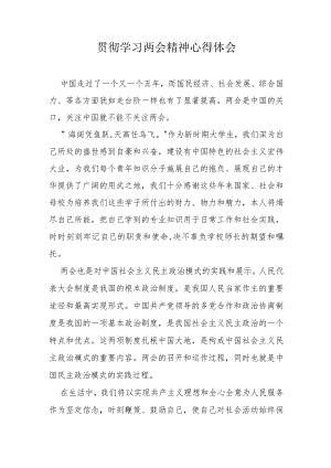 贯彻学习两会精神心得体会.docx