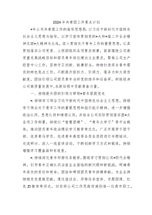 2024年共青团工作要点计划.docx