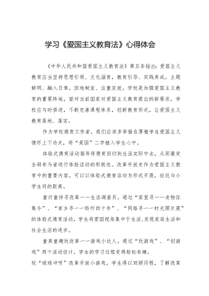 学习贯彻《爱国主义教育法》的心得体会8篇.docx