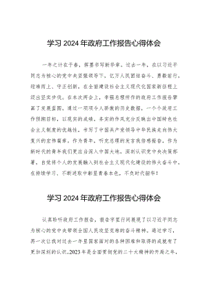 党员干部关于学习2024年两会《政府工作报告》的心得体会二十篇.docx