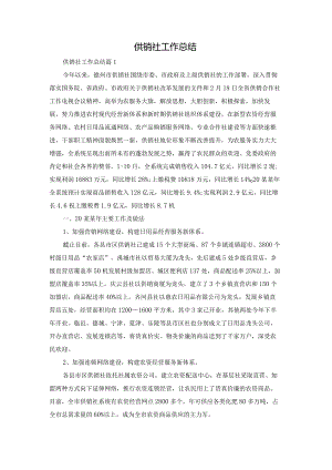 供销社工作总结.docx