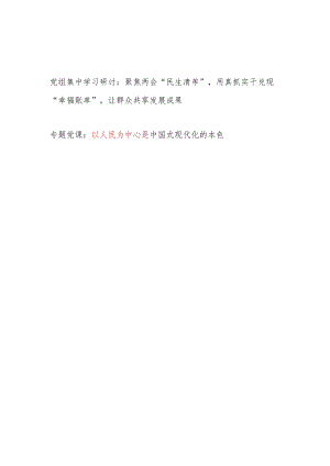 学习2024年政府工作报告以人民为中心专题党组集中学习研讨发言和党课讲稿.docx