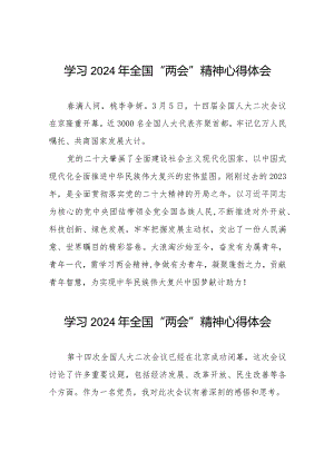 学习2024年“两会”精神心得体会样本30篇.docx
