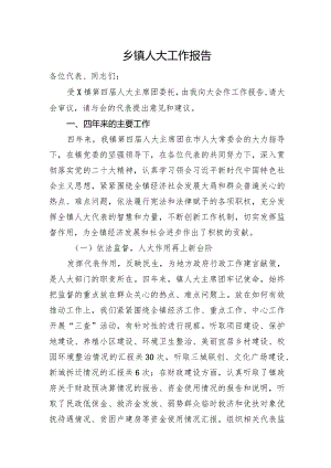 乡镇人大工作报告.docx