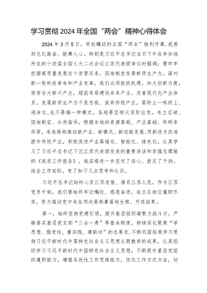 2024年全国“两会”精神心得体会1500字.docx