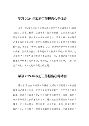 研读2024年两会政府工作报告心得感悟二十篇.docx