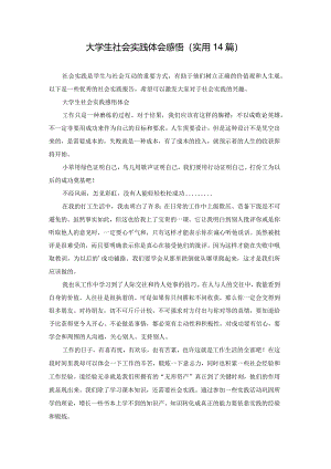 大学生社会实践体会感悟（实用14篇）.docx