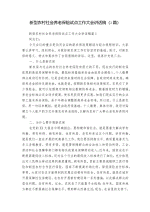 新型农村社会养老保险试点工作大会讲话稿（3篇）_1.docx