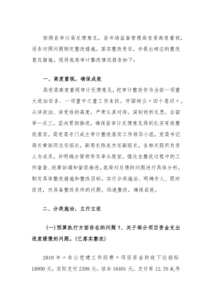 市场监督管理局关于审计发现问题整改情况的报告.docx