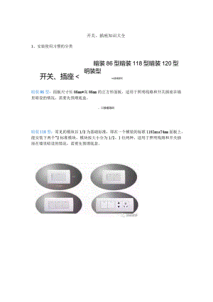 开关、插座知识大全.docx