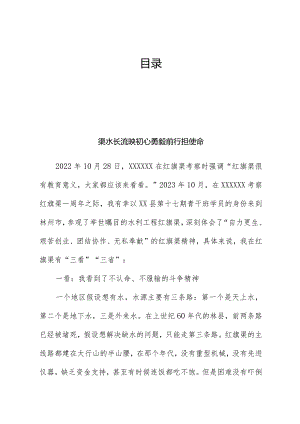 （8篇）X县青干班外出调研学员心得材料汇编（红旗渠）.docx