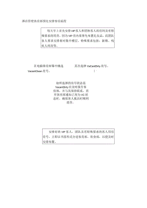 酒店管理客房部预先安排客房流程.docx