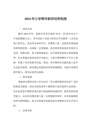 2024年小学青年教师培养制度.docx