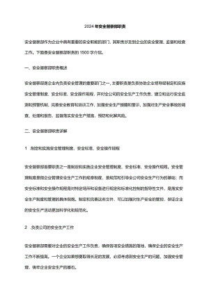 2024年安全督察部职责.docx
