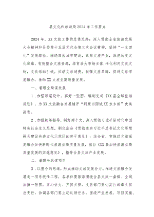 县文化和旅游局2024年工作要点.docx