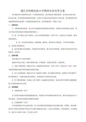 教师分层培养计划.docx