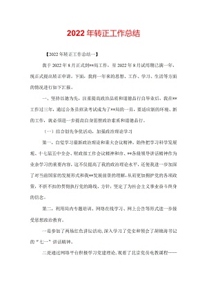 2022年转正工作总结.docx