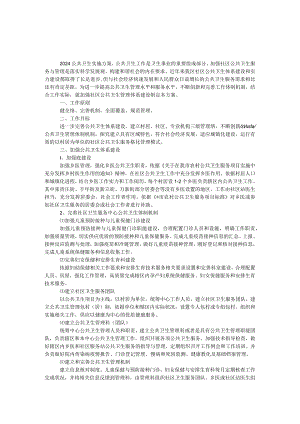 2024公共卫生实施方案.docx