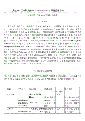 人教PEP四上大单元教学Unit 6 Meet my family PB Read and write PC story tim教案.docx