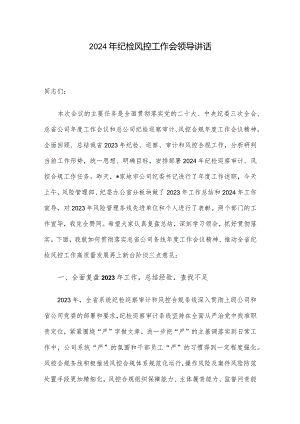 2024年纪检风控工作会领导讲话.docx