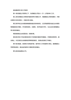 建设集团审计部工作职责.docx